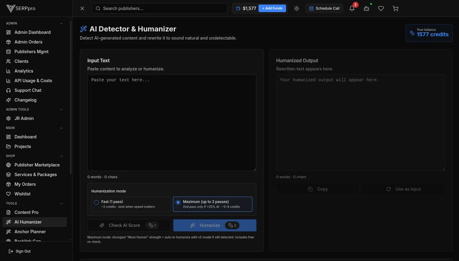 AI Detector and Humanizer